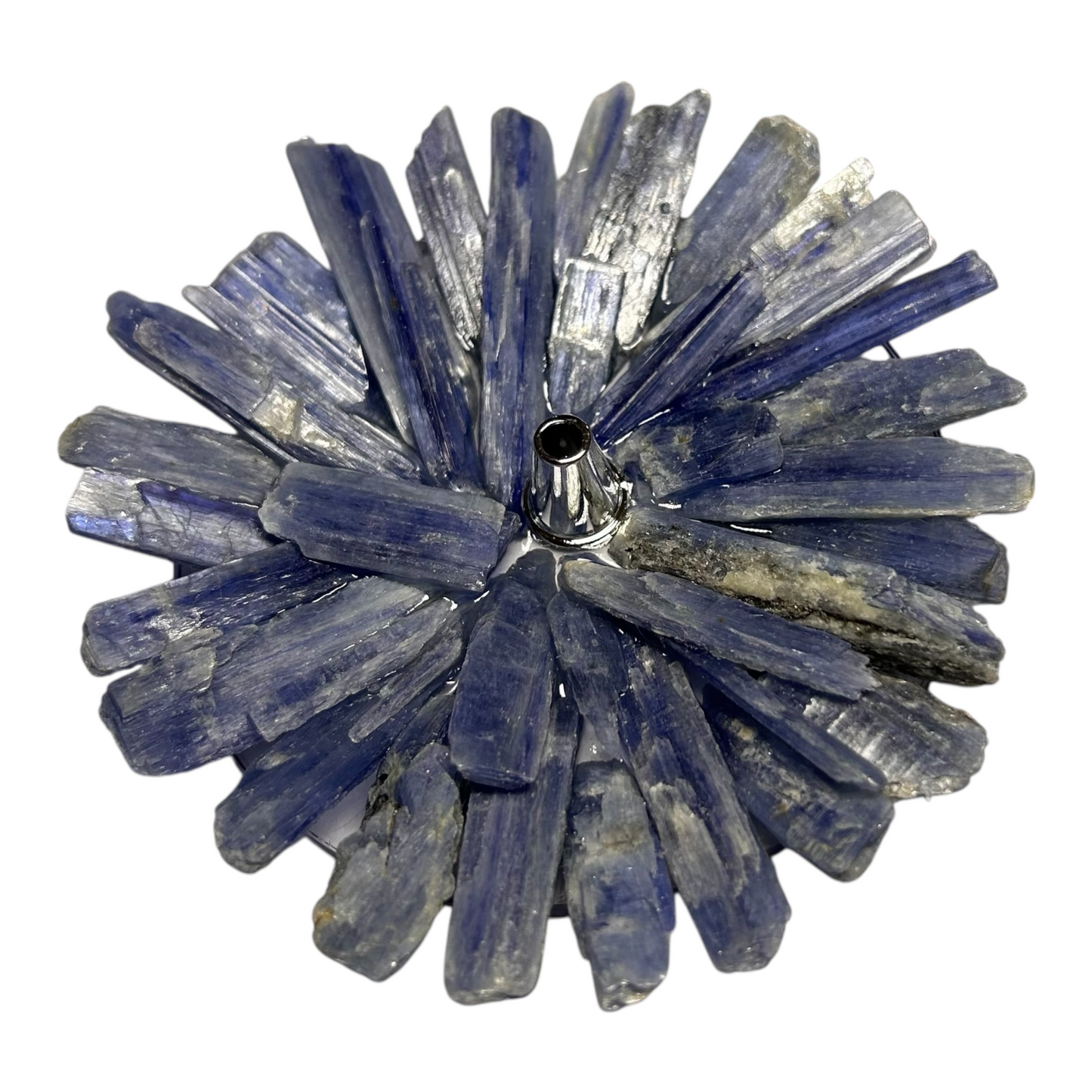 Incensário de Cianita Azul – Pedra do Arcanjo Miguel, Proteção e Verdade