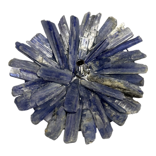 Incensário de Cianita Azul – Pedra do Arcanjo Miguel, Proteção e Verdade