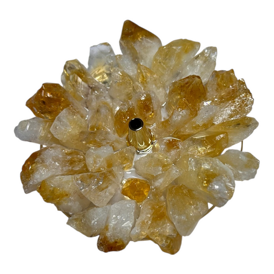 Incensário de Citrino – Prosperidade, Abundância e Energia Solar