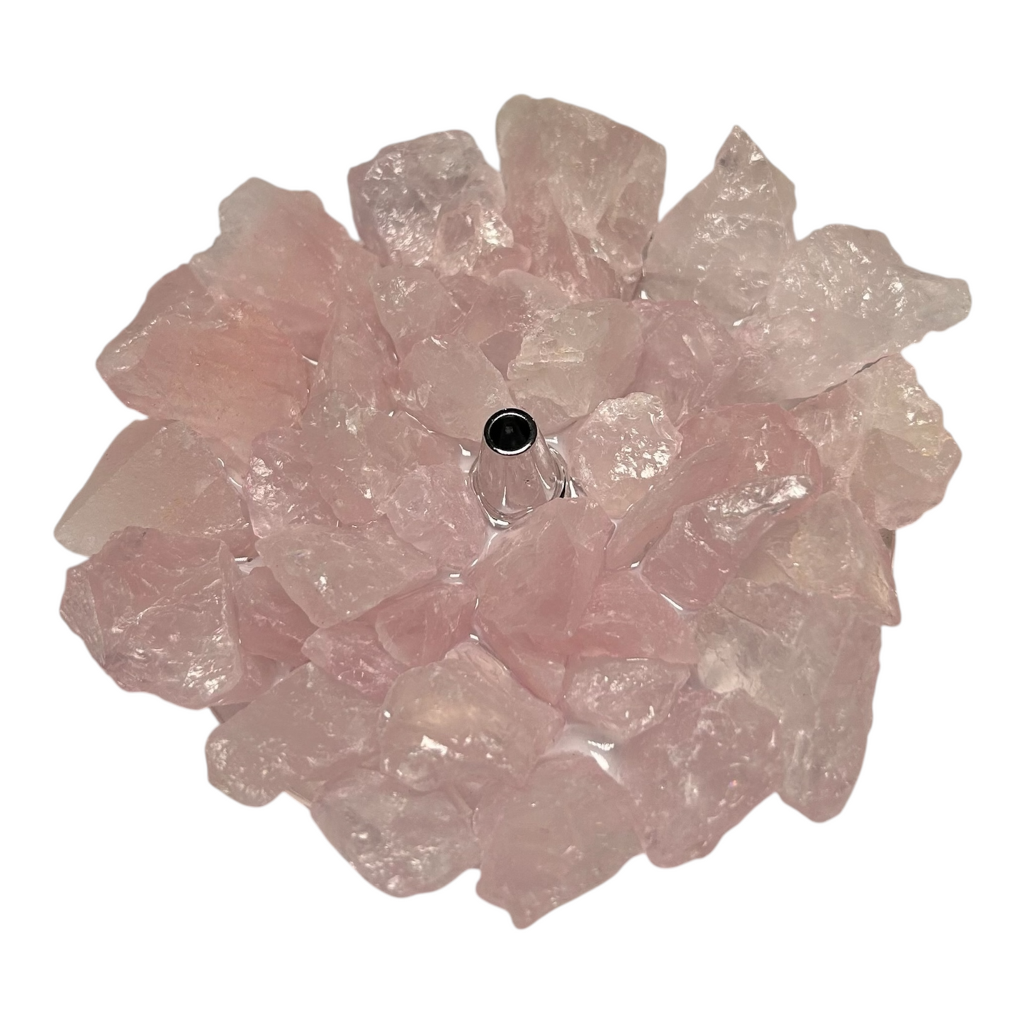 Incensário de Quartzo Rosa – Amor, Harmonia e Cura Emocional